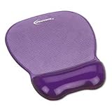 Gel Mouse Pad and Wrist Rest, 8-1/4w x 9-5/8d x 1-1/8h, Purple