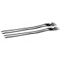Origin 8 - Double Toe Straps  for Urban/MTB/Road Toe Clips, Black, Pair.