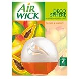 Air Freshener, Decosphere, 2.5 oz., Last 6 wks,Papaya/Mango, Sold as 1 each