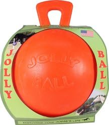 Horsemen S Pride 055111 Jolly Ball For Equine - Orange, 10 in.