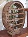 Weinregal Weinfass Flaschenregal f�r 18 Flaschen Braun gebeizt -