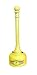 Eagle 1202 Metal/Poly Butt Can 2-Gallon Yellow
