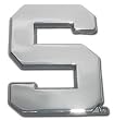 Michigan State University Block S Logo NCAA College Chrome Plated Premium Metal Car Truck Motorcycle Emblem