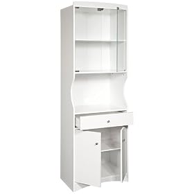 Microwave Cabinet- White by Home Source