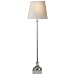Visual Comfort CHA8315PN-NP Chart House 1 Light Cawdor Buffet Lamp in Polished Nickel with Natural