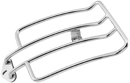 Biker's Choice Luggage Rack - Solo Seat (Chrome) Compatible with 06-07 Harley FXST2