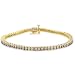 Jewelry : 2 Carat Diamond 14K Straight Line Link Bracelet (2ctw, I-J, I2-I3)