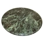 Round Green Marble Cheese and Pastry Board - 12 Inch
