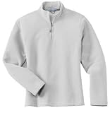 NEW Port Authority Signature - Ladies Activo 1/4 Zip Microfleece White-1X