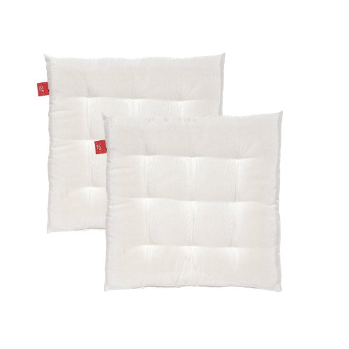 Esprit Home 37092-030-40-40 Kissen Tivoli Puros 40 cm x 40 cm wei&szlig; (2-er Set)