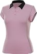 TAIL Women`s Instinct Pretty In Pink Cap Sleeve Tennis Polo