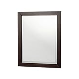 UPC 721015364238 product image for Kelman 30 in. L x 24 in. W Framed Wall Mirror in Dark Walnut | upcitemdb.com
