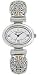 Brighton Carrara Crocodile Oval Watch Silver/black