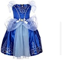 Tia* girls clothes baby girl dress Cinderella Dress Cosplay Costume Party Dress Elsa&amp;Anna Princess Dress Cinderella Costume 5T