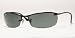 RAY BAN 3186 006/71 MATTE BLACK SEMI-RIMLESS SUNGLASSES
