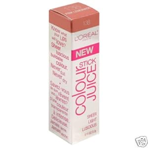 Amazon.com : L'Oreal Colour Juice Lip-Stick Sheer Light Luscious-#138