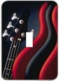 Light Switchplate Cover - Single Toggle - Metal-Designer Switch Plate: Music/Musical Instruments - (SCSMU-008)