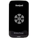 KoolPad Qi Wireless Charging Pad compatible with Samsung Galaxy S6, S6 Edge, Note 5, S6 Edge +, iPhone 6S & 6S Plus with iQi Mobile, Galaxy S5, 4 with SlimPWRcard & more (Black)