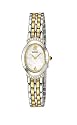 Seiko Stainless Gold Mother Of Pearl Dial Oval Face Cabochon Crown Ladies Watch With Fourteen Diamonds - Seiko SUJD46