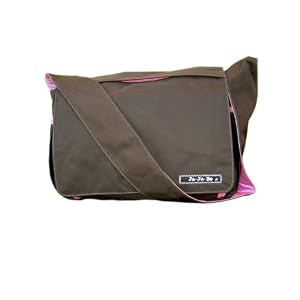 BeAll Messenger Style Changing Bag Brown/Bubblegum