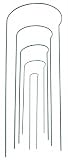 Gardman R743 30-Inch by 10-Inch Half Hoop Plant Supports