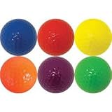 Mini Putt Golf Colored Golf Balls, Set Of 12 (2 Each Color)