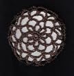 Chocolate Brown Hair Net Crocheted Hair Bun Cover- LARGE
