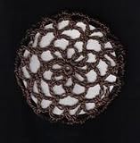 Chocolate Brown Hair Net Crocheted Hair Bun Cover- LARGE