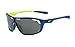 Nike Grey Lens Road Machine Sunglasses, Military Blue/Venom Green