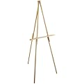 Natural Wood Floor Easel-65" High