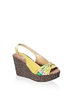 JULIE JULIE Sandalias de cuña (Amarillo)