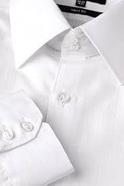 Slim Fit Autograph Pure Cotton Satin Stripe Shirt