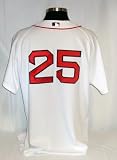 Mike Lowell Boston Red Sox Authentic Home Jersey w/ 2007 World Series Patch - MLB Authentic Adult Jerseys