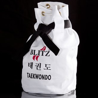 Blitz Sport Taekwondo White Duffle Bag