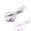 925 Sterling Silver Jewelry, Crafty Cat Charm, Adjustable Fit, Plus Free Special Gift Pouch