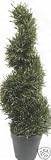 3 foot Artificial Rosemary Spiral Topiary Tree in a Pot