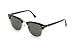 RAY BAN 3016 CLUBMASTER W0365 BLACK GOLD TRIM SUNGLASSES