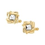 14KT Two-Tone Gold Cuff Links
