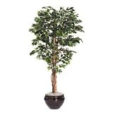 Nu-Dell Artificial Ficus Tree, 6ft Overall Height, (Planter Sold Separately)