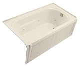 KOHLER K-1109-RA-47 Portrait 5-Foot Whirlpool, Almond