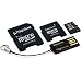 Kingston Mobility Kit - 8 GB microSDHC Flash Memory Card with SD and miniSD Adapters + USB Reader MBLYG2/8GB