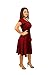 DBG Women's Short Sleeve Scoop Neck Polyester Dress