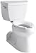 Kohler K-3578-0 Barrington Pressure Lite, Comfort Height Toilet, White