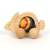 Rabbit Push Toy with Ball