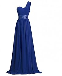 Chiffon One Shoulder Bridesmaid Dress/Wedding Party Dress 
