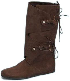 Adult Women's Pirate Costume Boots (Sz:Large 9-10)