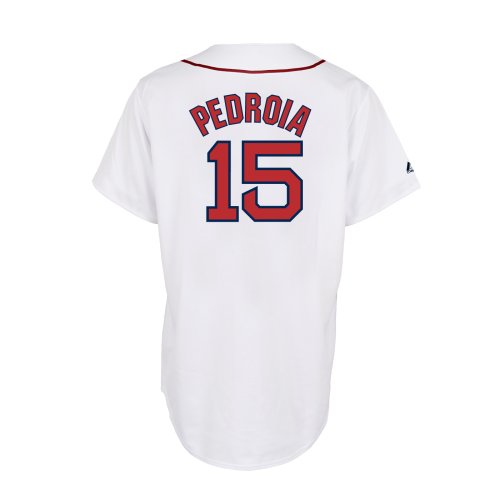 MLB Dustin Pedroia Boston Red Sox Replica Home Jersey (Large)