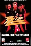 ZZ TOP Lyon France 2008 Music Poster