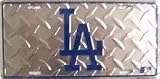 LA Los Angeles Dodgers Diamond MLB License Plate Plates Tag Tags auto vehicle car front