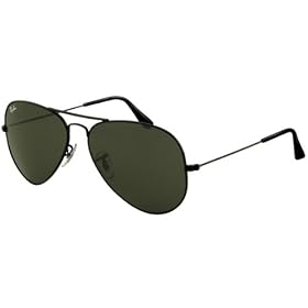 Ray-Ban Sunglasses AUTHENTIC Unisex Aviator Large Metal Black  G-15 XLT RB3025-L2823